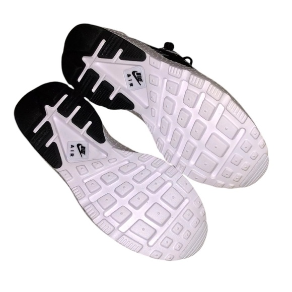 Nike Air Huarache Run Ultra Jacquard Black White Comfort Sole Sneakers - Picture 6 of 11